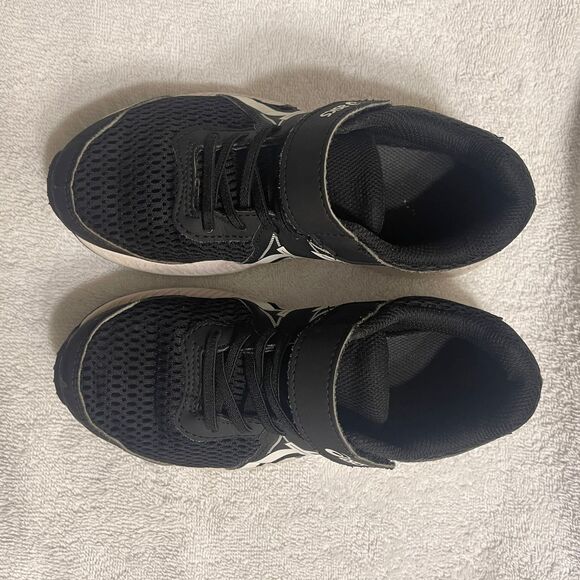 Asics Kids Boys Youth Contend 7 Black White Sneaker Running Shoes 1.5 - Picture 10 of 11